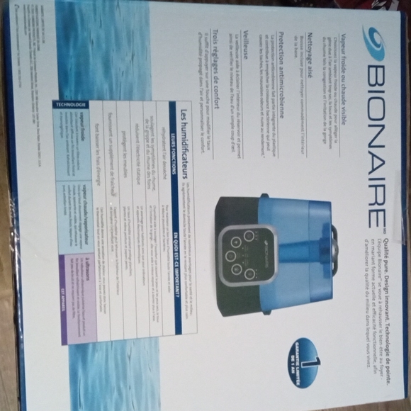 BIONAIRE digital humidifier - Picture 3 of 3